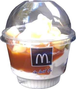 On Second Scoop: Ice Cream Reviews: McDonald's New Caramel Apple Sundae Review