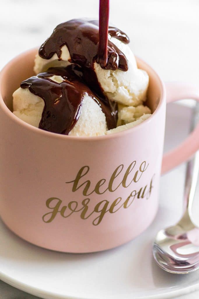 30-Second Easy Chocolate Sauce - Baking Mischief 16 It doesn't get easier than this 2-ingredient, 30-second Easy Chocolate Sauce.