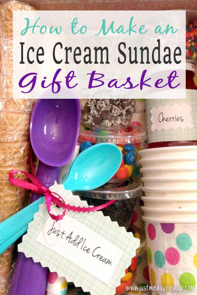DIY Ice Cream Sundae Gift Basket