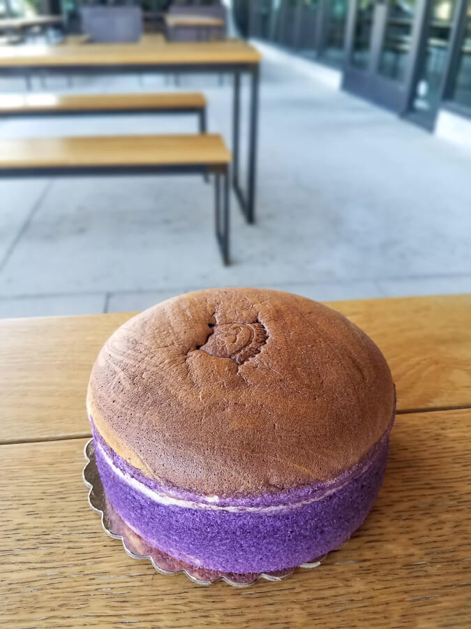 Best Asian Desserts in Austin - Fearless Captivations 41 OMG Squee Ube Swirl Japanese Cheesecake