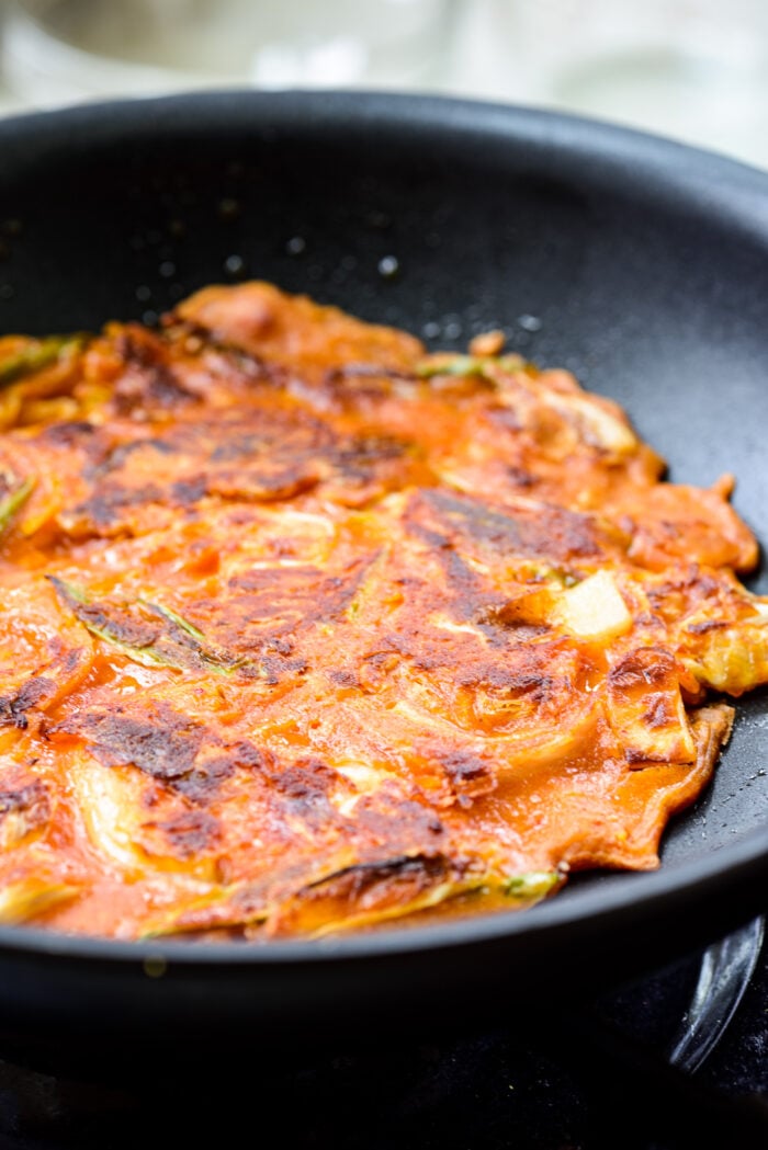 Kimchi Pancake Recipe (Kimchijeon)