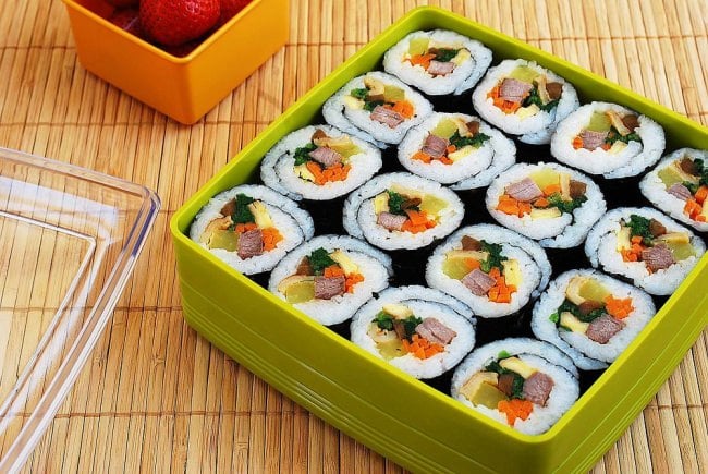 Gimbap photo e1454171342669 - Kimbap (or Gimbap)