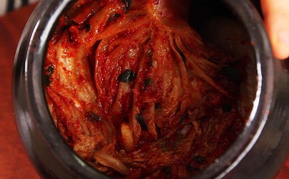 Kimchi soup (Kimchi-guk)