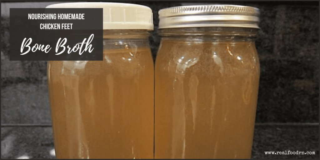 Nourishing Homemade Chicken Feet Bone Broth
