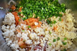 stuffing ingredients for Korean mandu