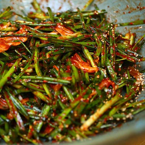 Asian chive kimchi (Buchu-kimchi: 부추김치) 16 chive-kimchi-insta