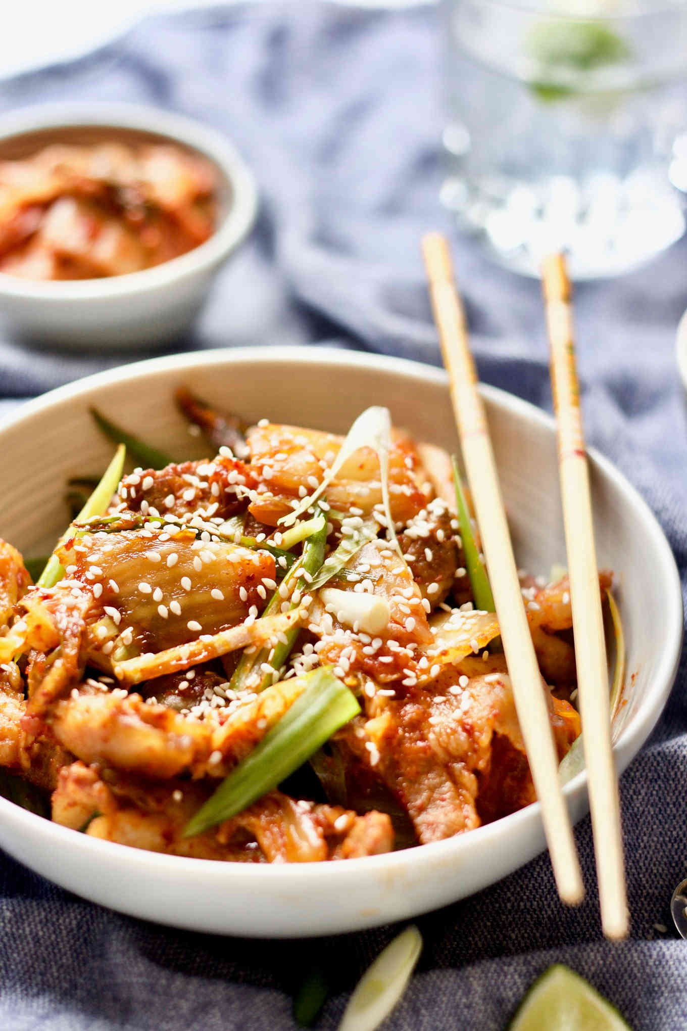 Easy Stir Fry Kimchi & Pork Belly