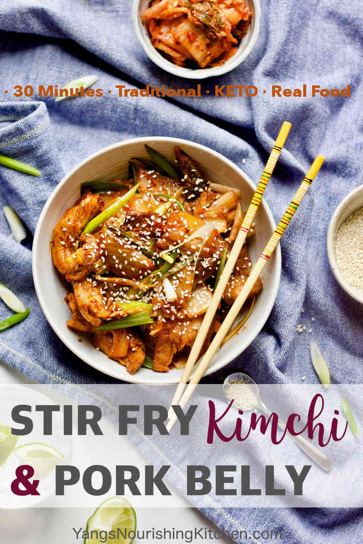 Easy Stir Fry Kimchi & Pork Belly