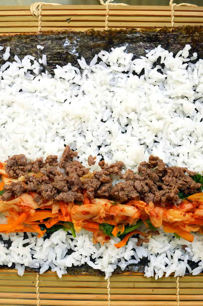Kimchi Kimbap - Jaja Bakes - http://heyreviewfood.com 14 kimchi kimbap