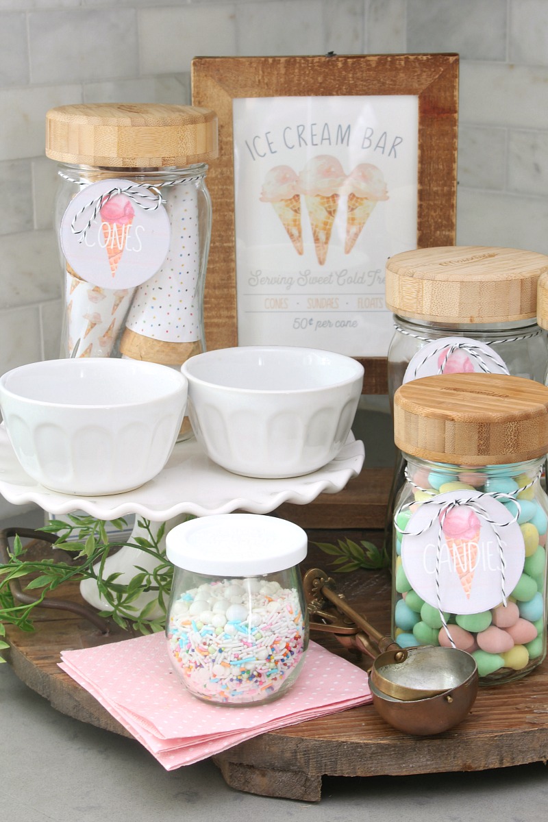 Ice Cream Sundae Bar Printables