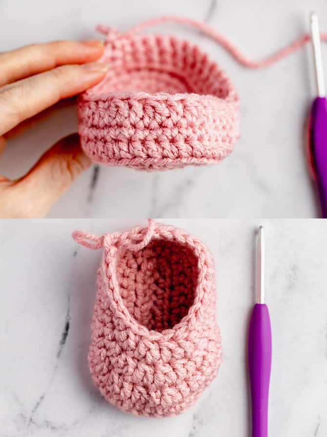 Classic Crochet Baby Booties with Folded Cuff – Free Pattern 23 cuffed baby booties c