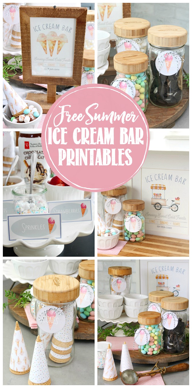 Ice Cream Sundae Bar Printables 63 Collection of free ice cream bar printables and ice cream bar ideas.