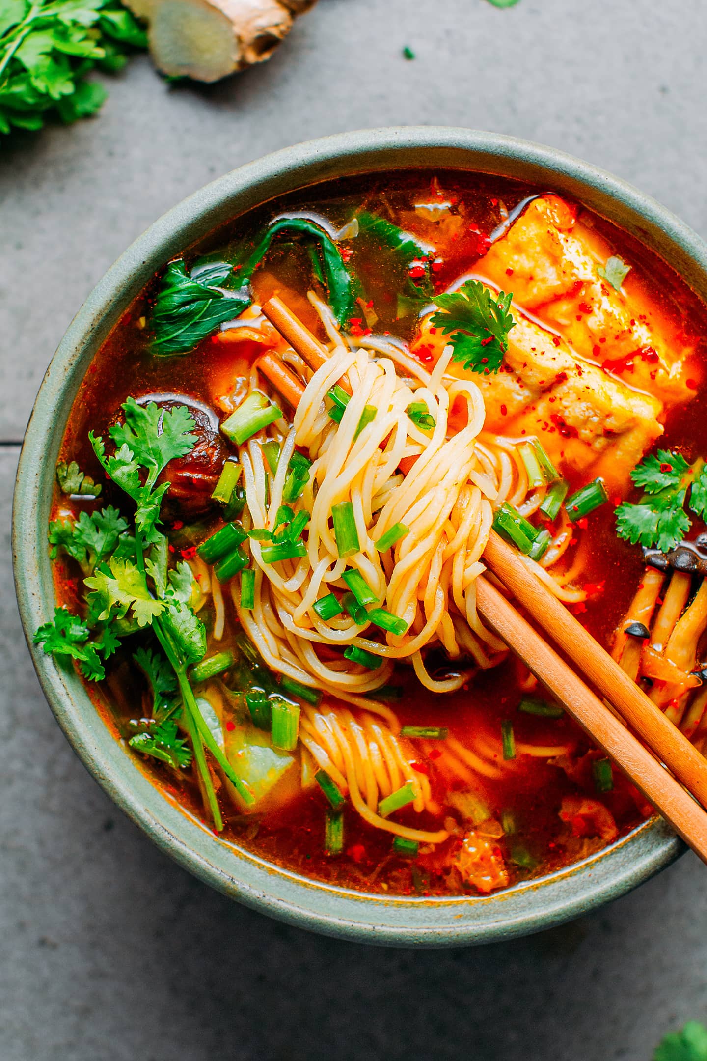 Vegan Kimchi Noodle Soup - Full of Plants 15 Vegan Kimchi Noodle Soup