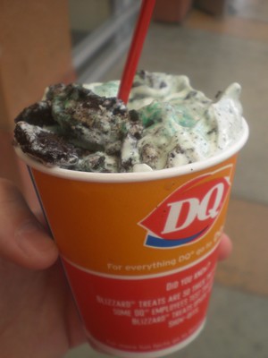Dairy Queen Mint Oreo Blizzard