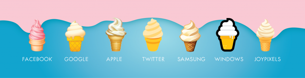 ???? Ice Cream Emoji: Share The Joy Ice Cream Brings Online | ???? Emojiguide 23 soft ice cream emoji on different platforms