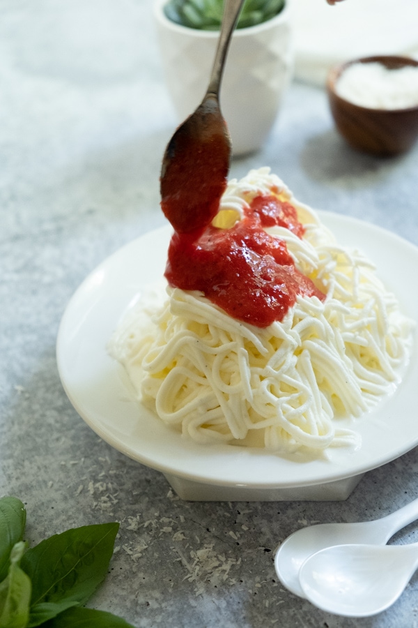 German Spaghetti Ice Cream (Homemade Spaghettieis Recipe) 57 Spaghettieis 11 2