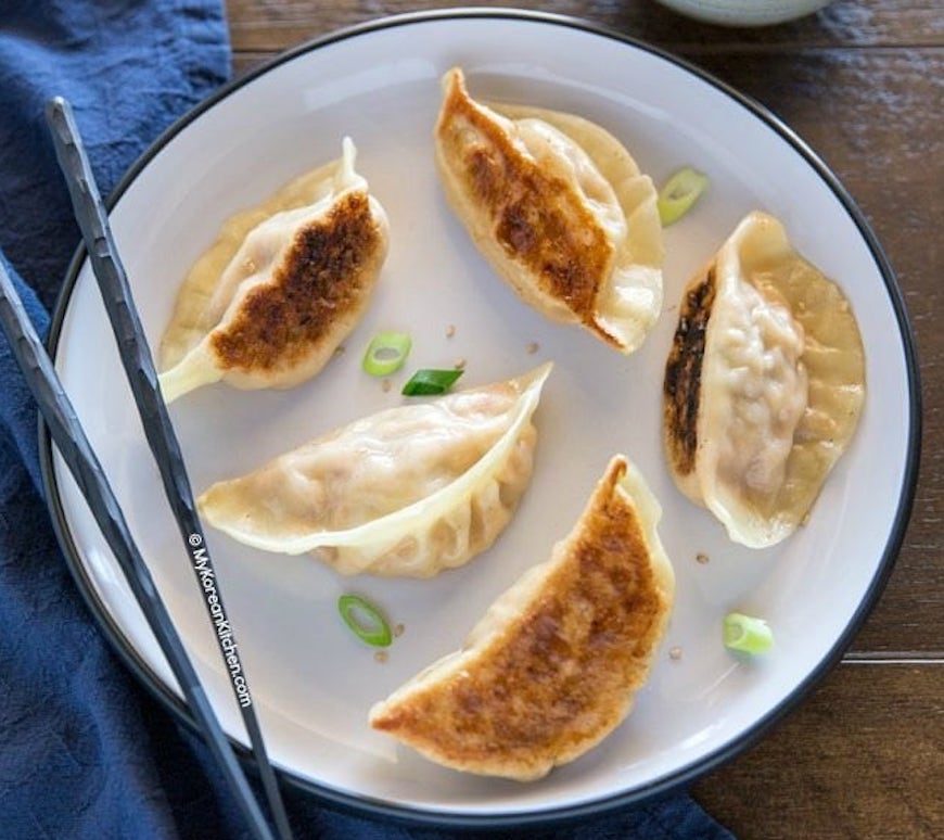 kimchi dumplings