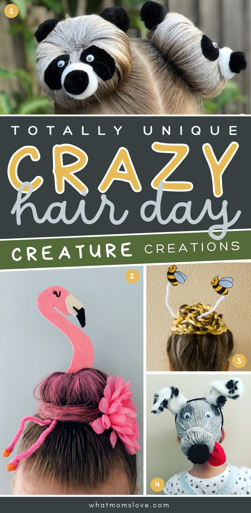 Crazy Hair Day Ideas animals creatures