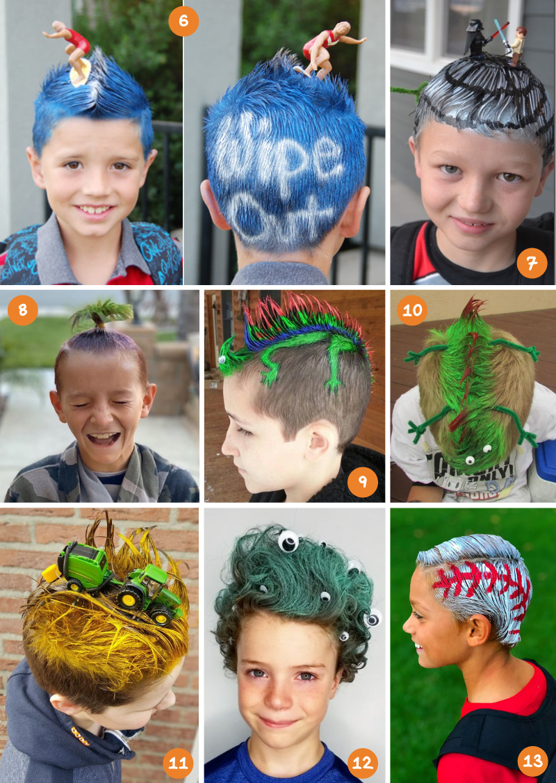 Crazy Hair Day Ideas for Boys 2