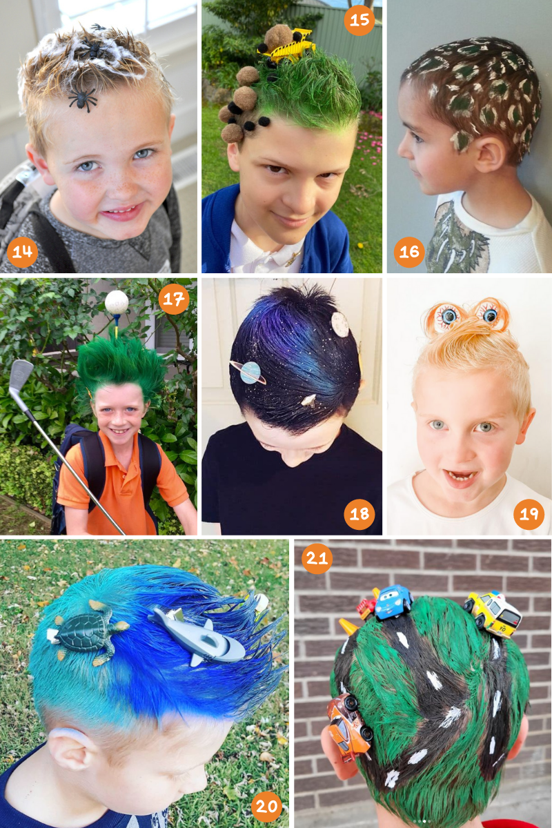 Crazy Hair Day Ideas for Boys 3