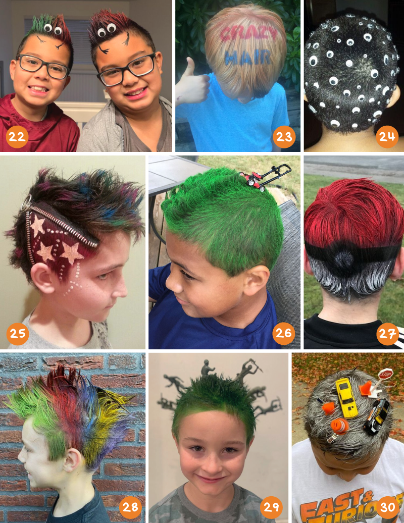 Crazy Hair Day Ideas for Boys 4