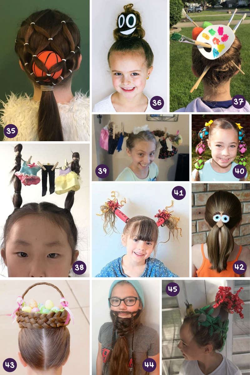 Crazy Hair Day Ideas for Girls 6