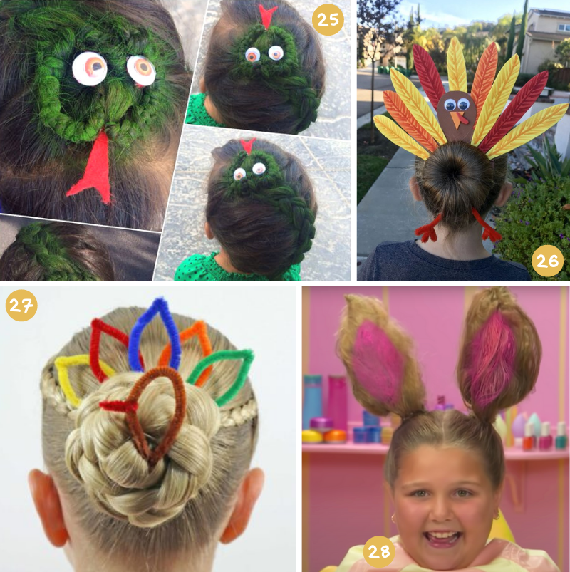 Crazy Hair Day Ideas for Girls long hair animals and creatures 5
