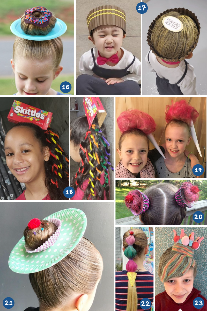 Crazy Hair Day Ideas with Food and Drink 3