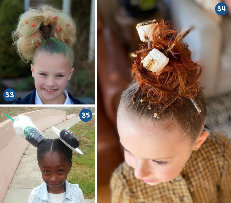 Crazy Hair Day Ideas with Food and Drink 5