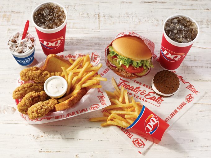 Dairy Queen special items in Dallas Texas