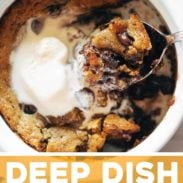 Deep Dish Cookie Bowls for Two 8 Deep Dish Chocolate Chip Cookies Pin